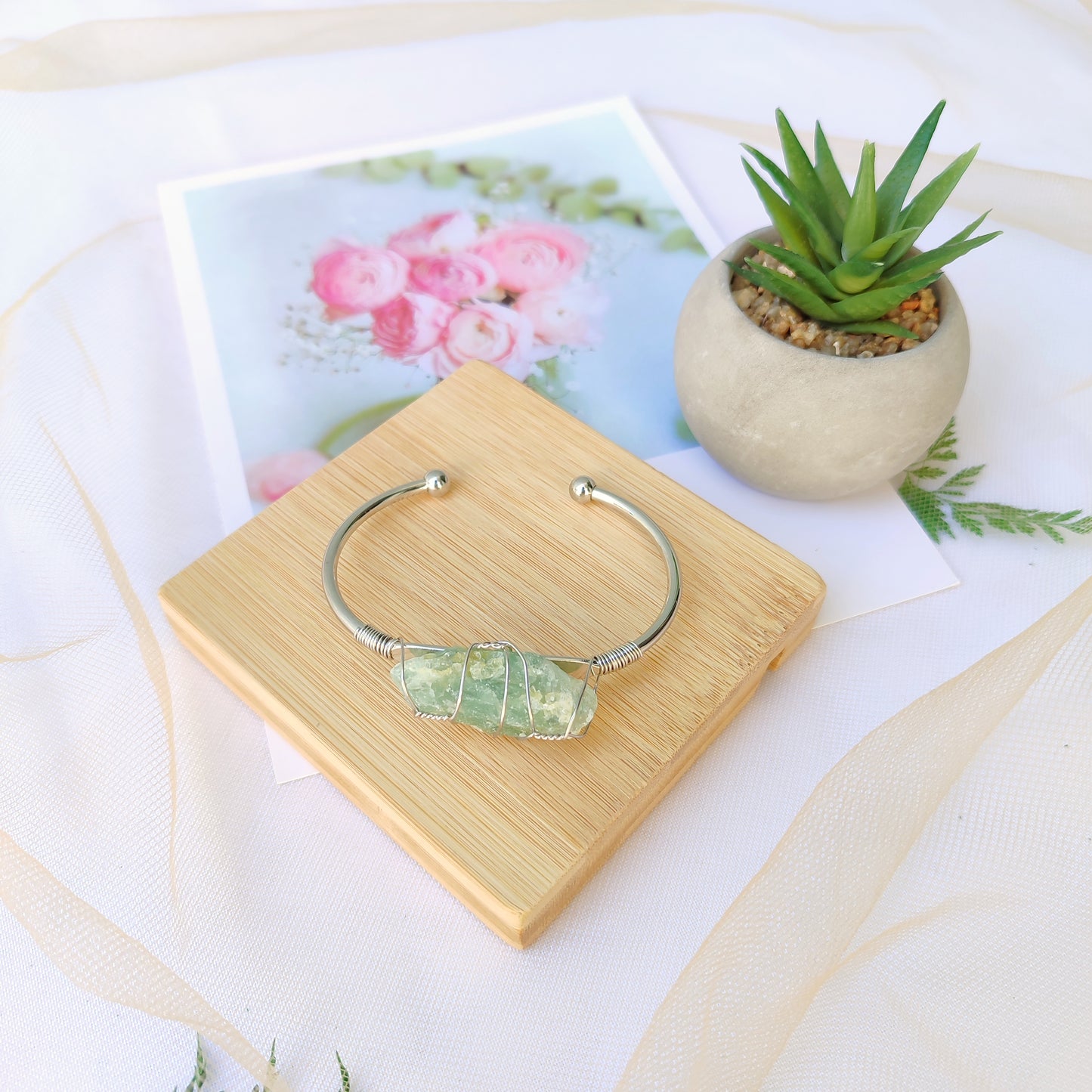 FLUORITA VERDE PLATEADO