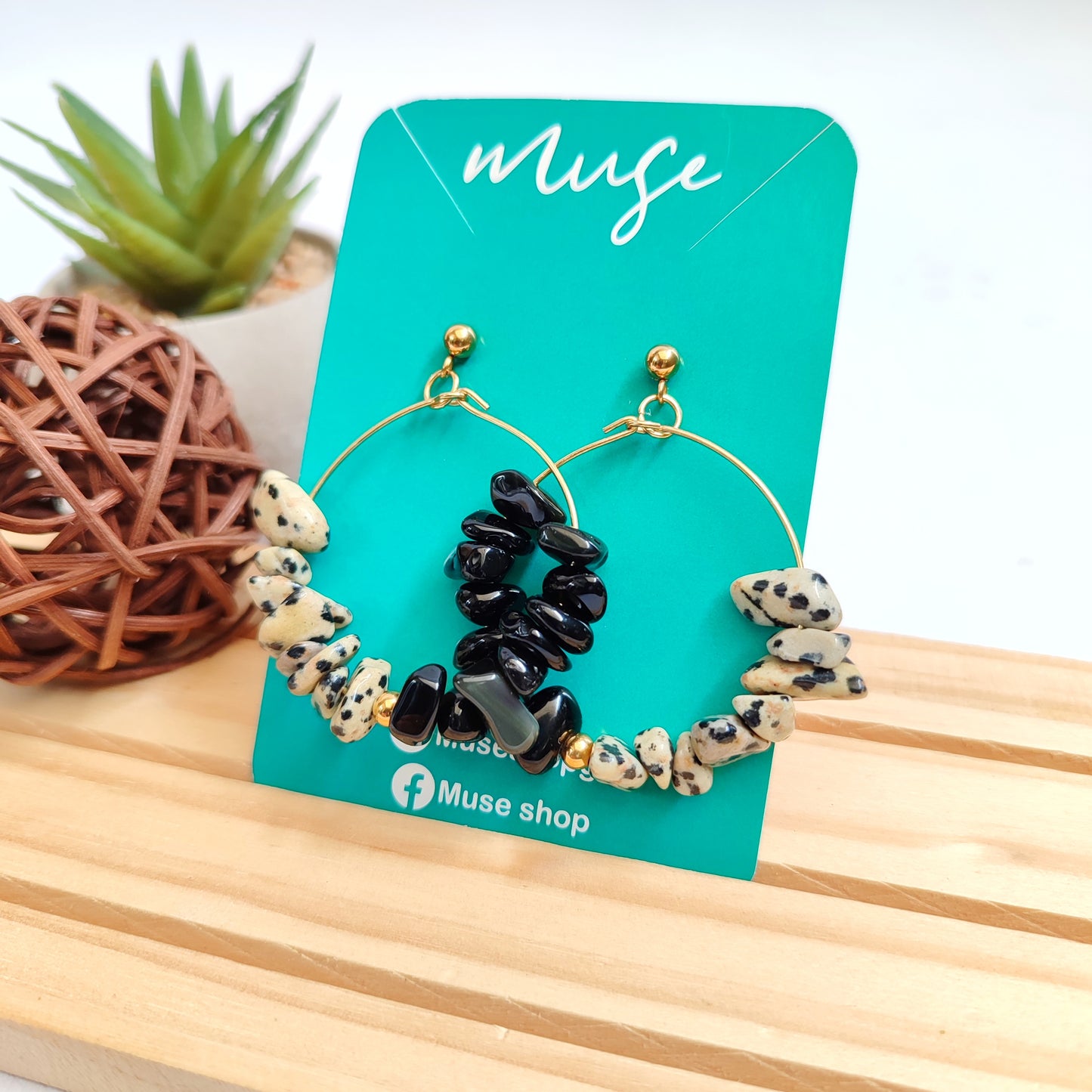 JASPE DALMATA/OBSIDIANA ARGOLLAS GRANDES