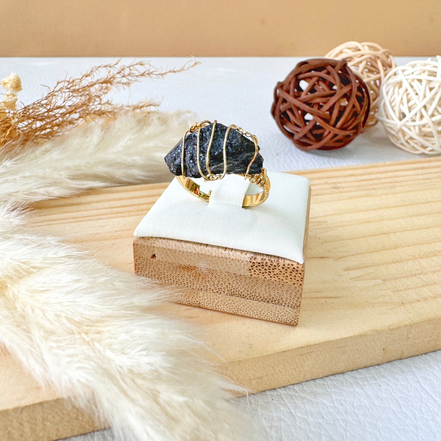 ANILLO DE ÁGATA NEGRA