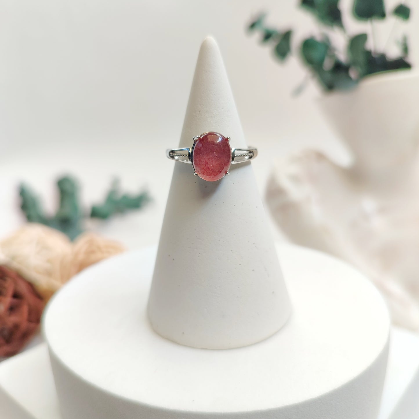 ANILLO DE CUARZO FRESA