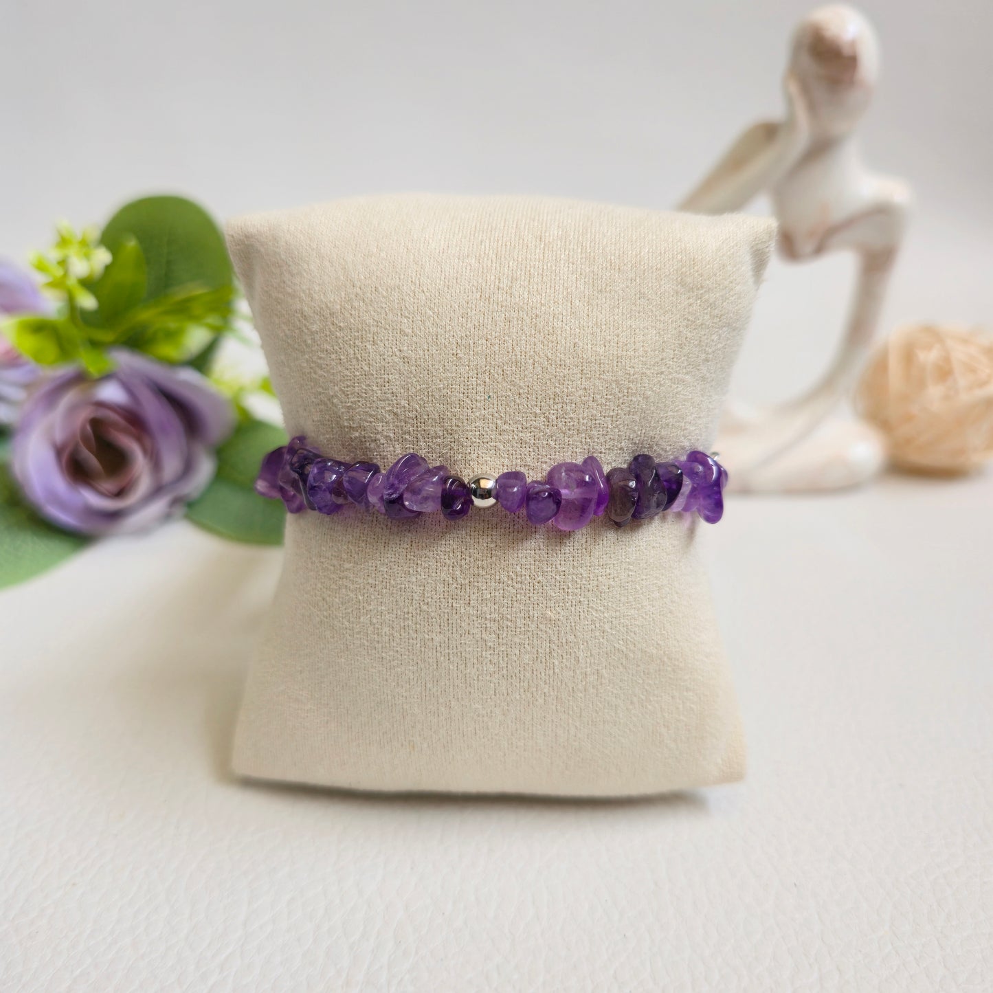 BRAZALETE DE CHIPS DE AMATISTA