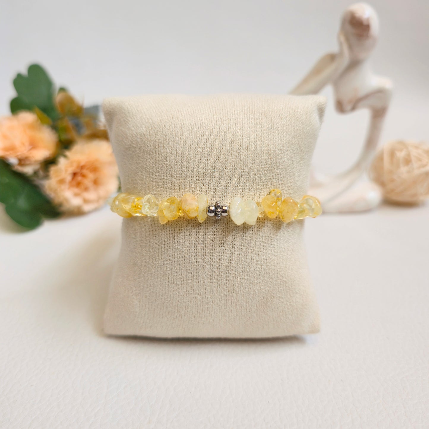BRAZALETE DE CHIPS DE CITRINO