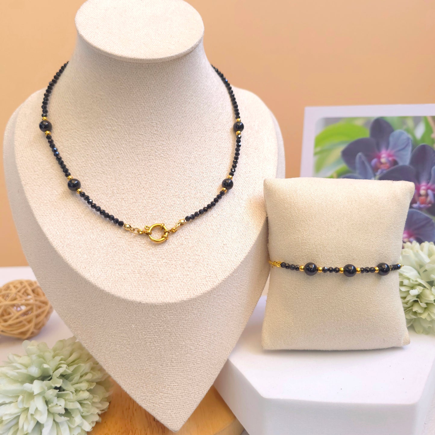 AURORA TURMALINA NEGRA SET