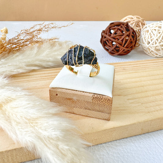 ANILLO DE ÁGATA NEGRA