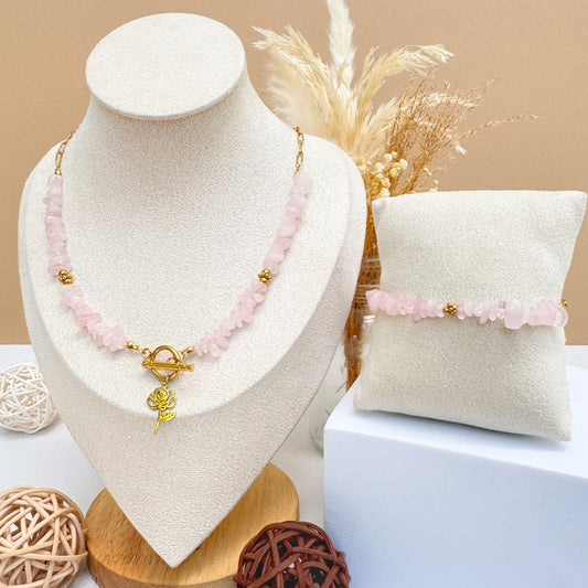 MYSTIC CUARZO ROSA SET