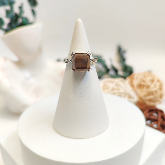 ANILLO DE CUARZO AHUMADO