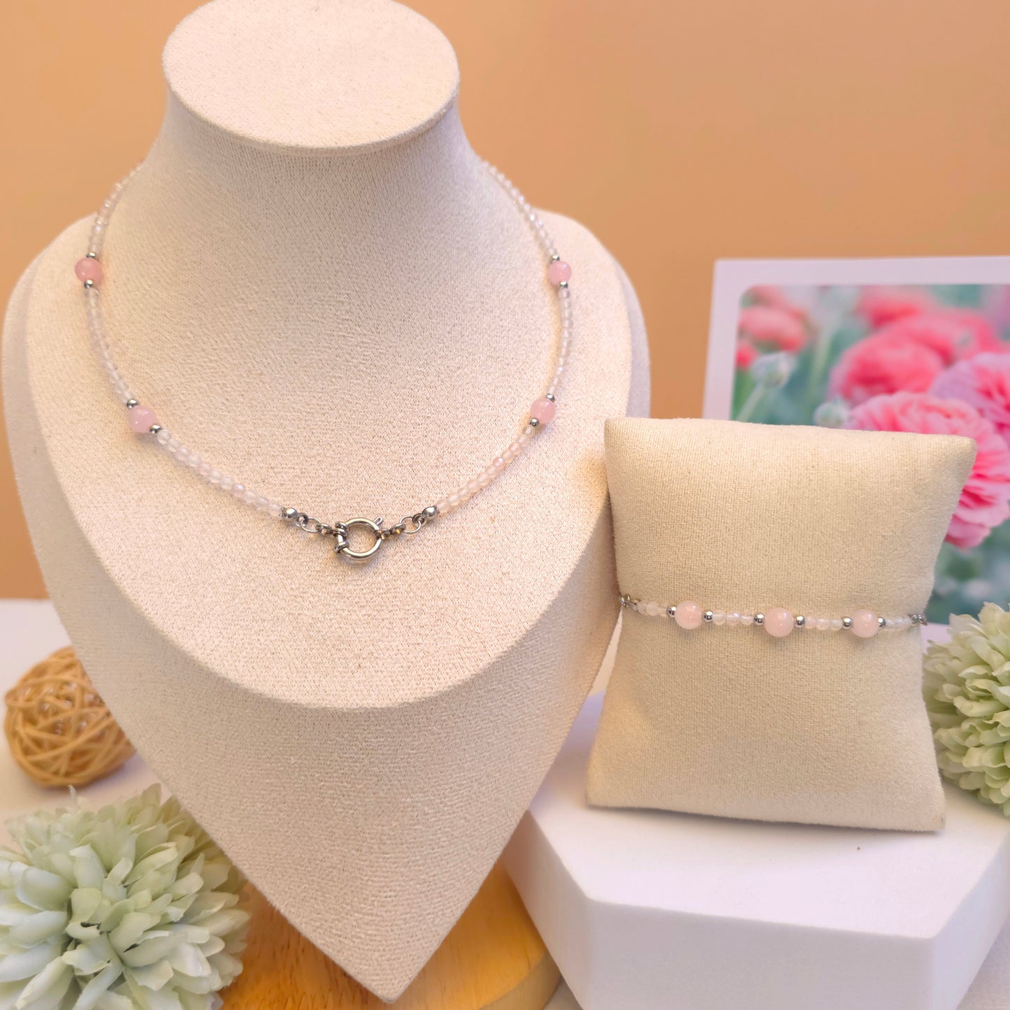 AURORA CUARZO ROSA SET