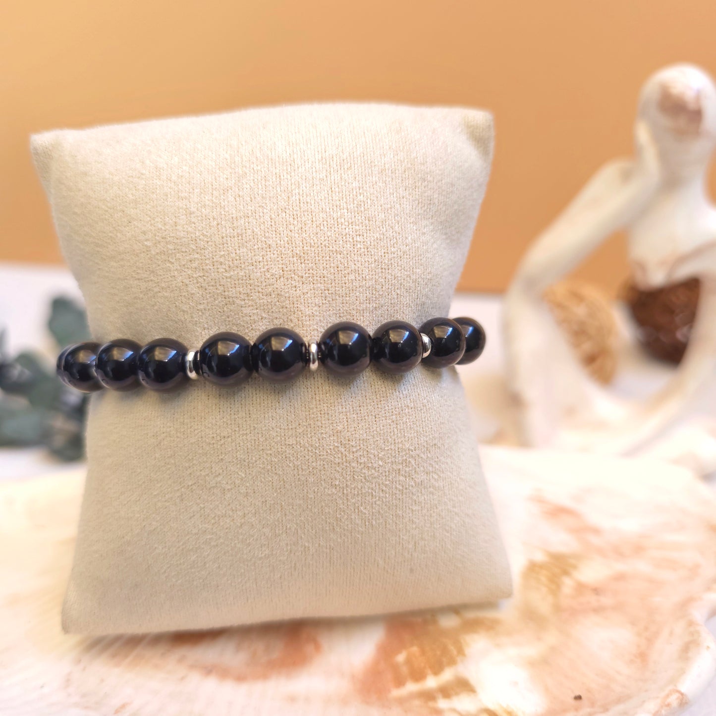 BRAZALETE ELÁSTICO OBSIDIANA