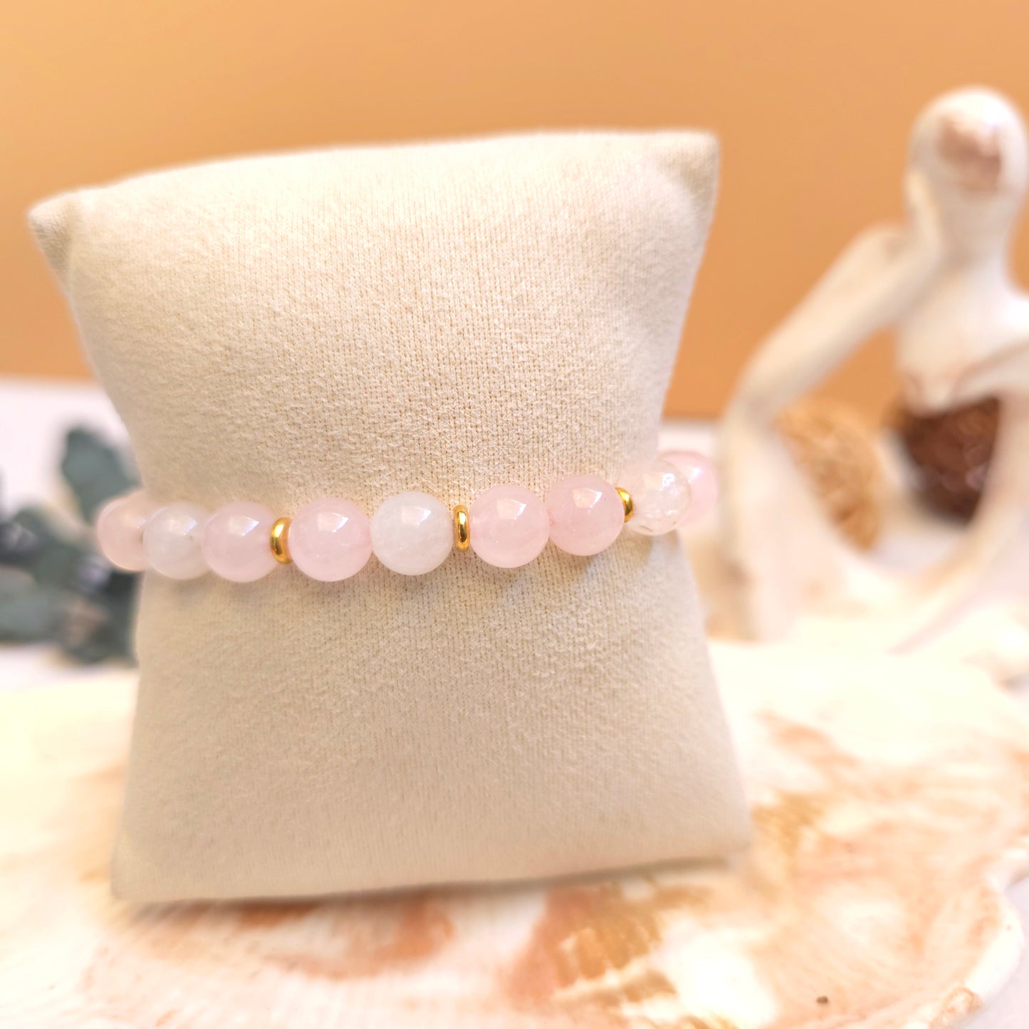 BRAZALETE ELÁSTICO CUARZO ROSA