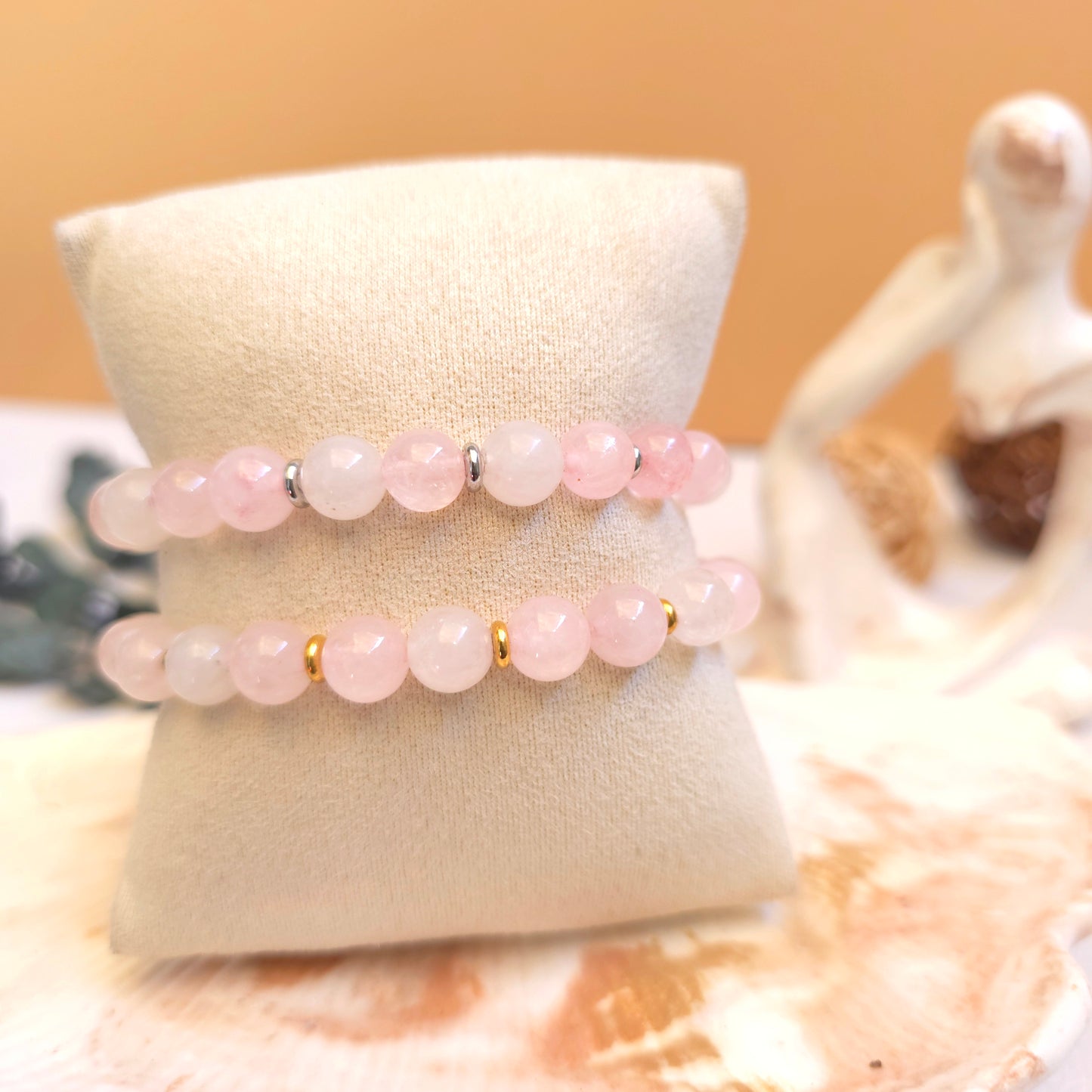 BRAZALETE ELÁSTICO CUARZO ROSA