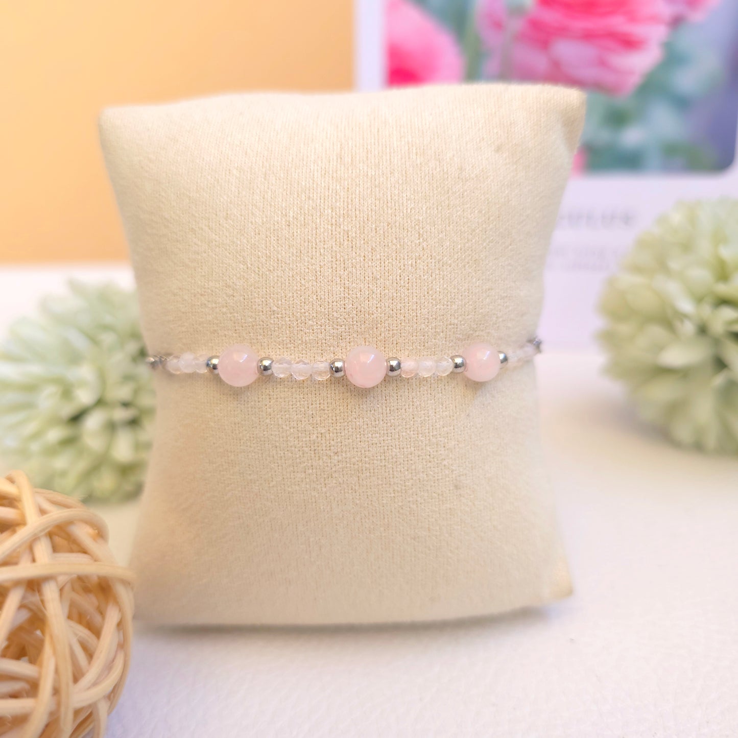 BRAZALETE CUARZO ROSA