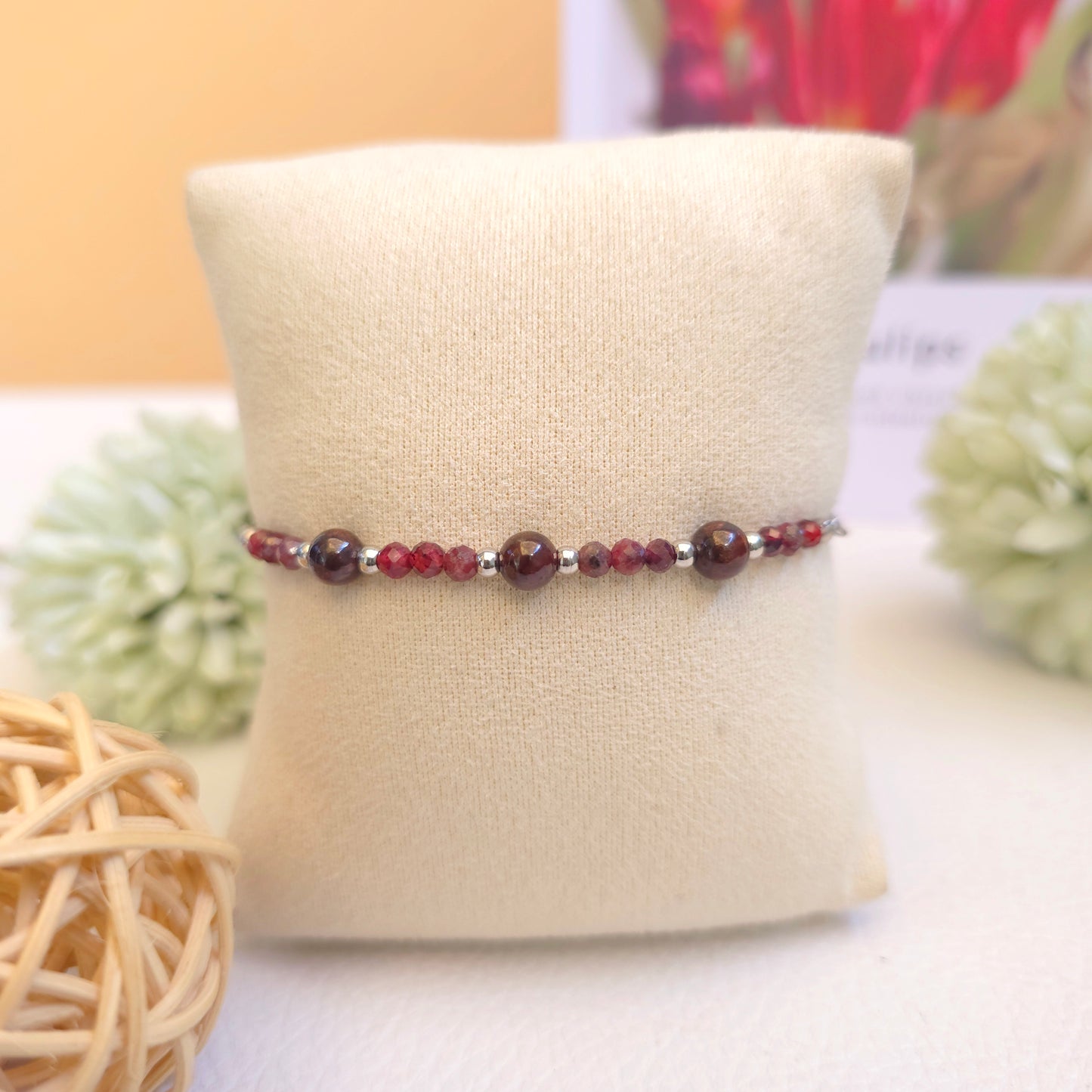 BRAZALETE AJUSTABLE DE GRANATE