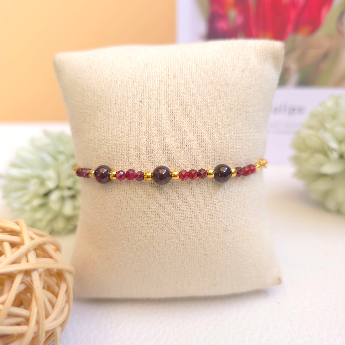 BRAZALETE AJUSTABLE DE GRANATE