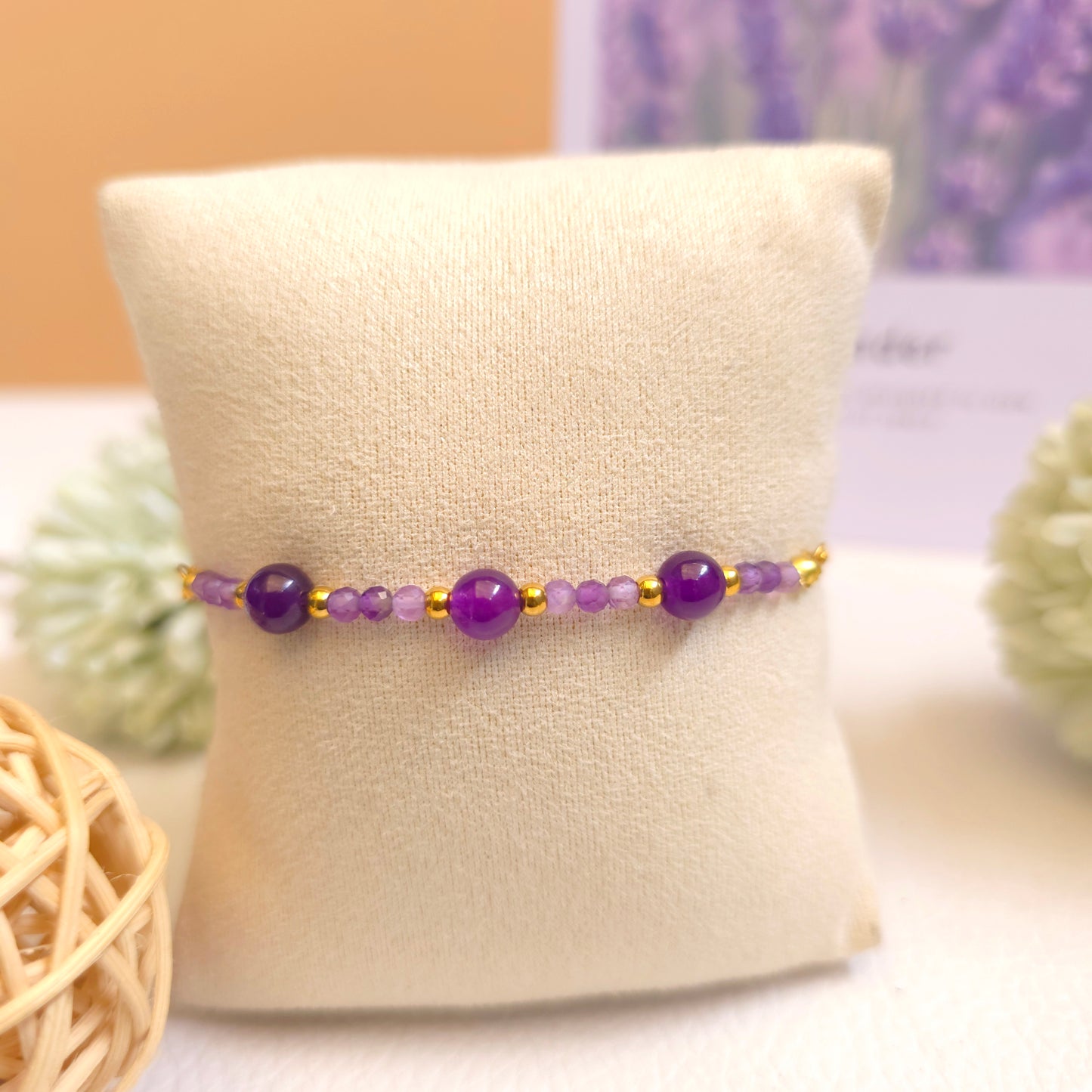 BRAZALETE AJUSTABLE DE AMATISTA