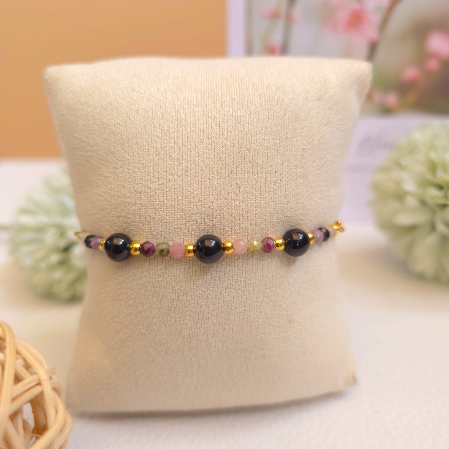BRAZALETE AJUSTABLE DE TURMALINA SANDÍA