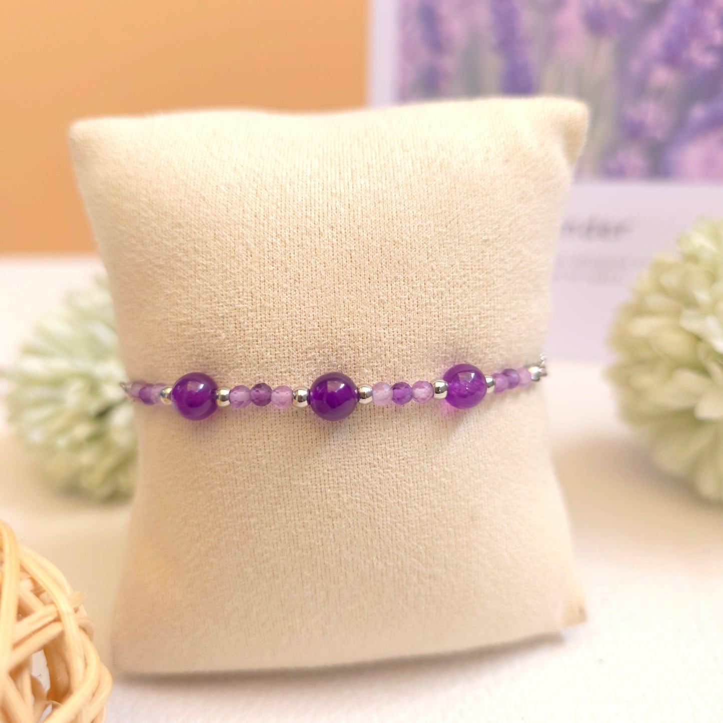 BRAZALETE AJUSTABLE DE AMATISTA