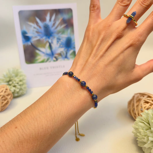 BRAZALETE AJUSTABLE DE SODALITA
