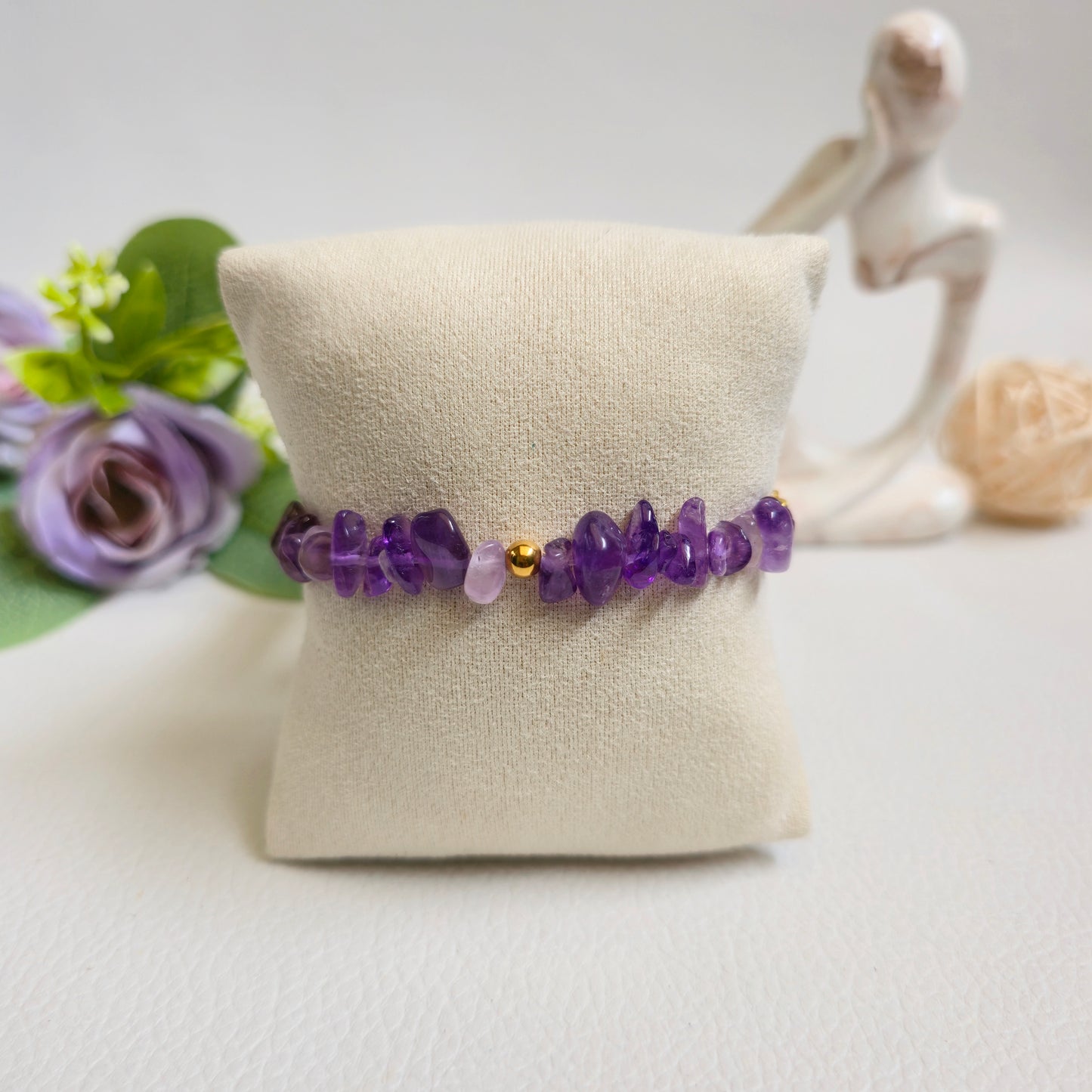 BRAZALETE DE CHIPS DE AMATISTA