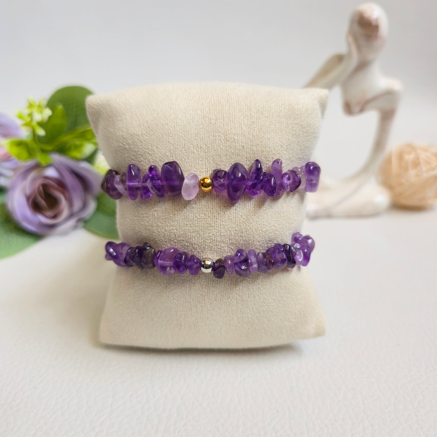 BRAZALETE DE CHIPS DE AMATISTA
