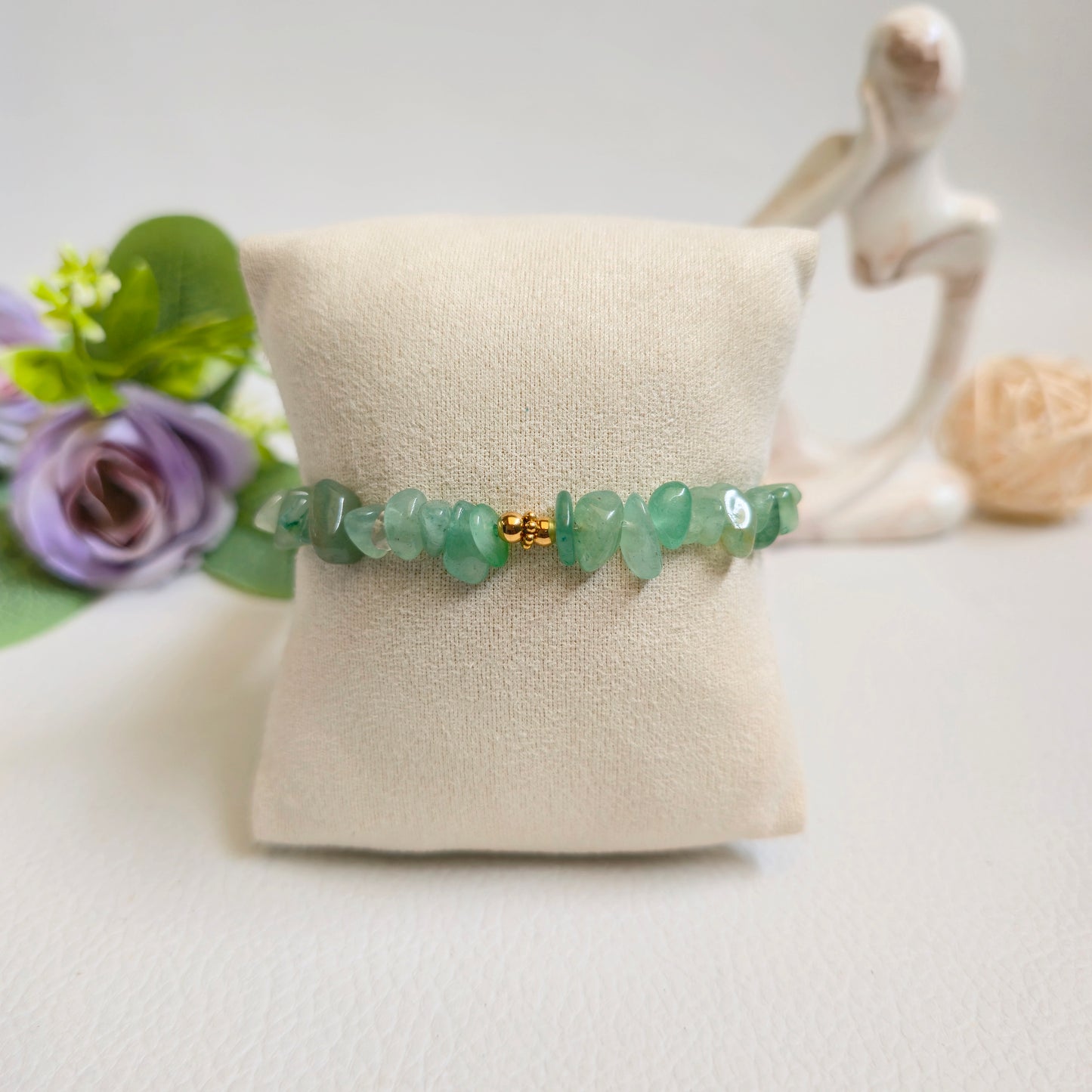 BRAZALETE DE CHIPS DE AVENTURINA