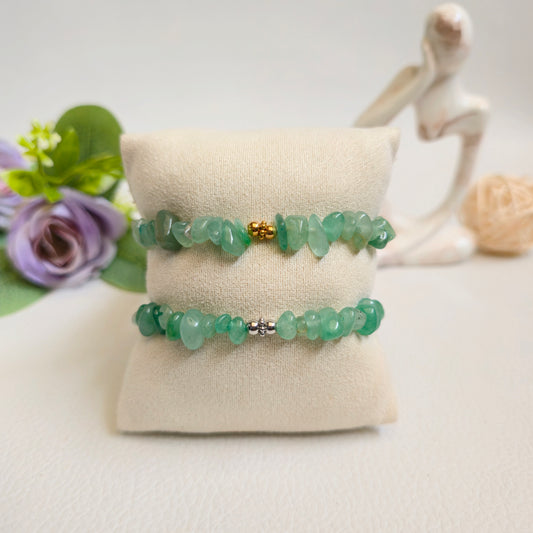 BRAZALETE DE CHIPS DE AVENTURINA