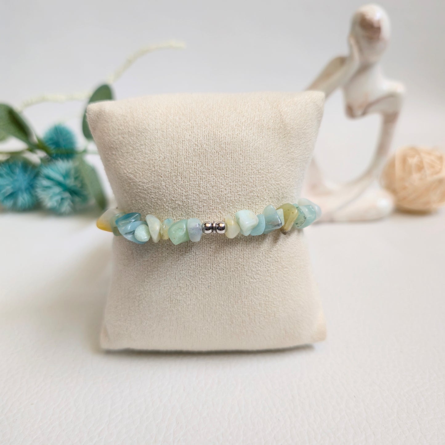 BRAZALETE DE CHIPS DE AMAZONITA