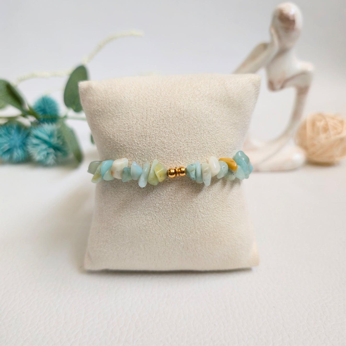 BRAZALETE DE CHIPS DE AMAZONITA