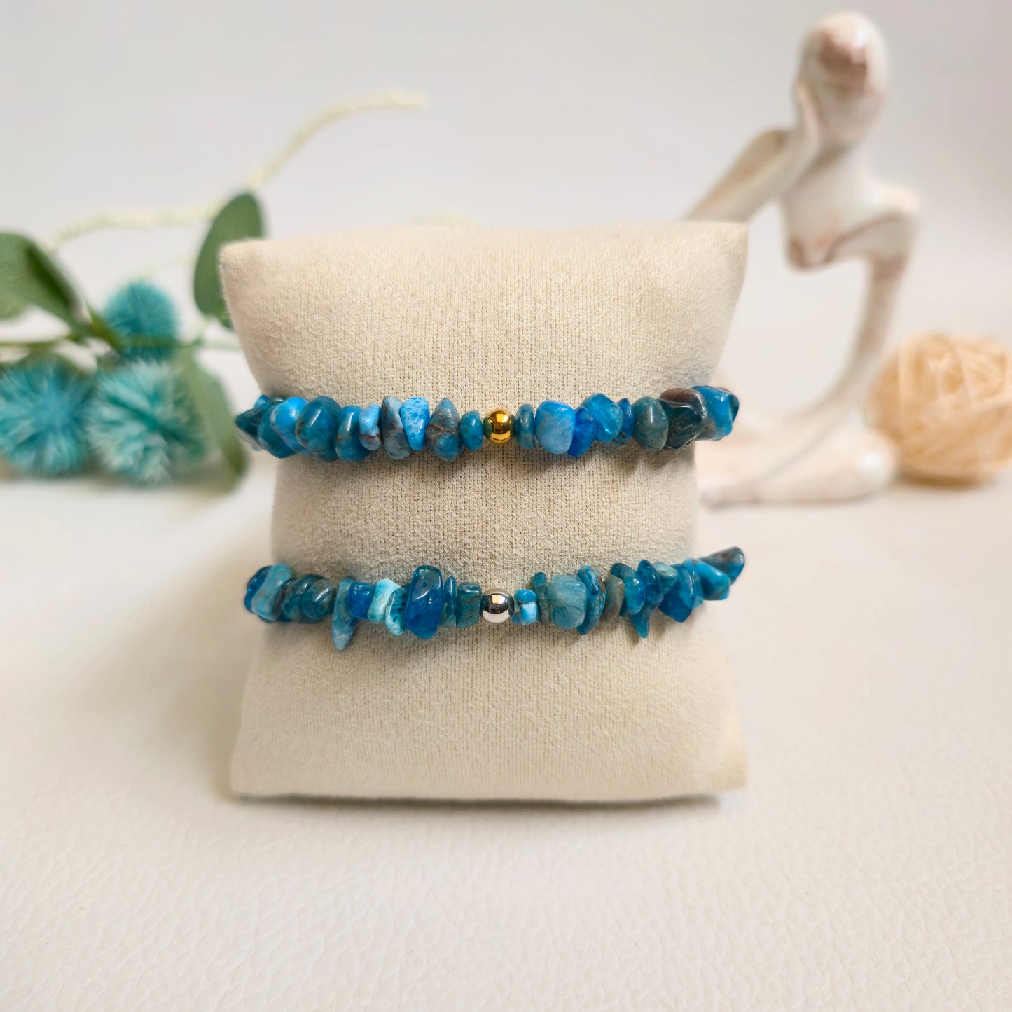 BRAZALETE DE CHIPS DE APATITA