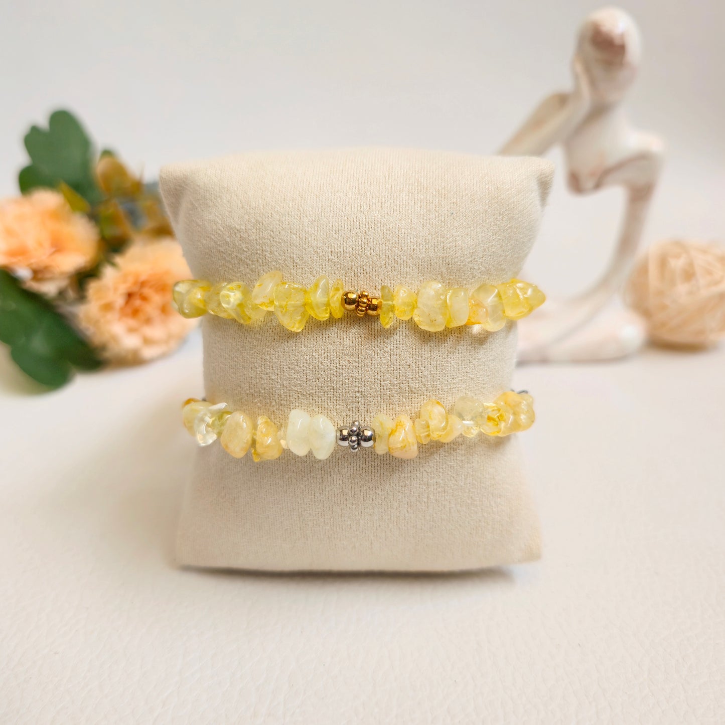 BRAZALETE DE CHIPS DE CITRINO