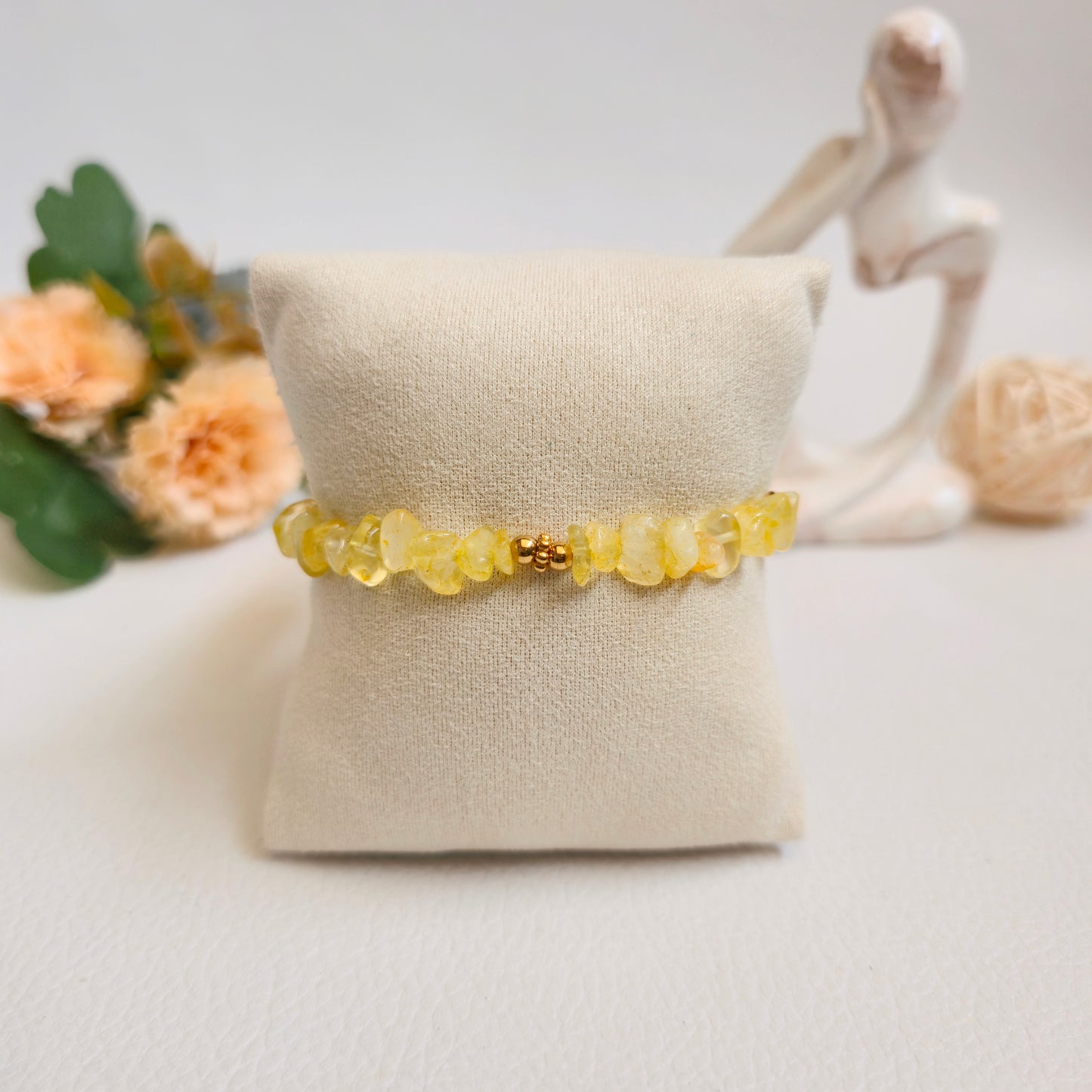BRAZALETE DE CHIPS DE CITRINO