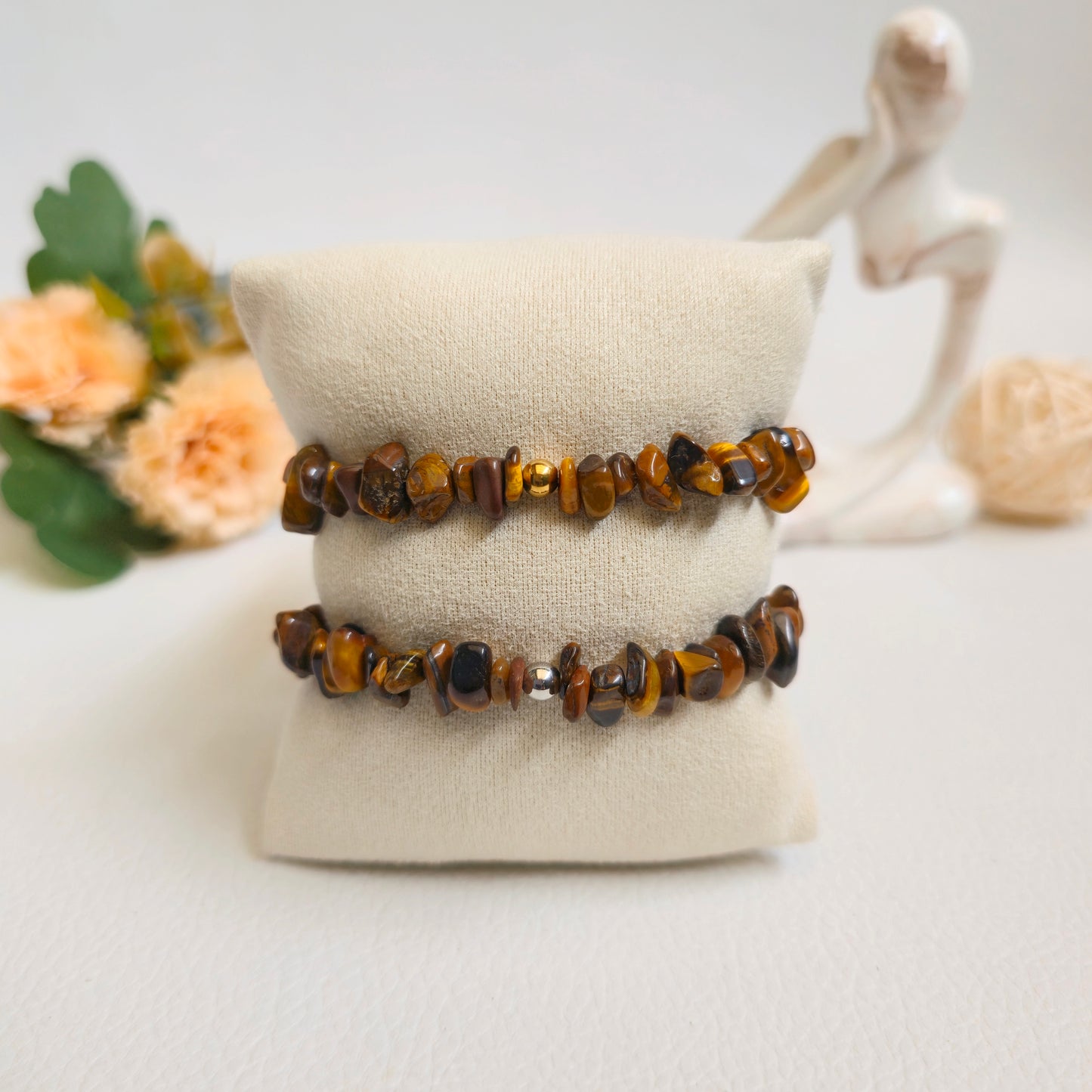 BRAZALETE DE CHIPS DE OJO DE TIGRE