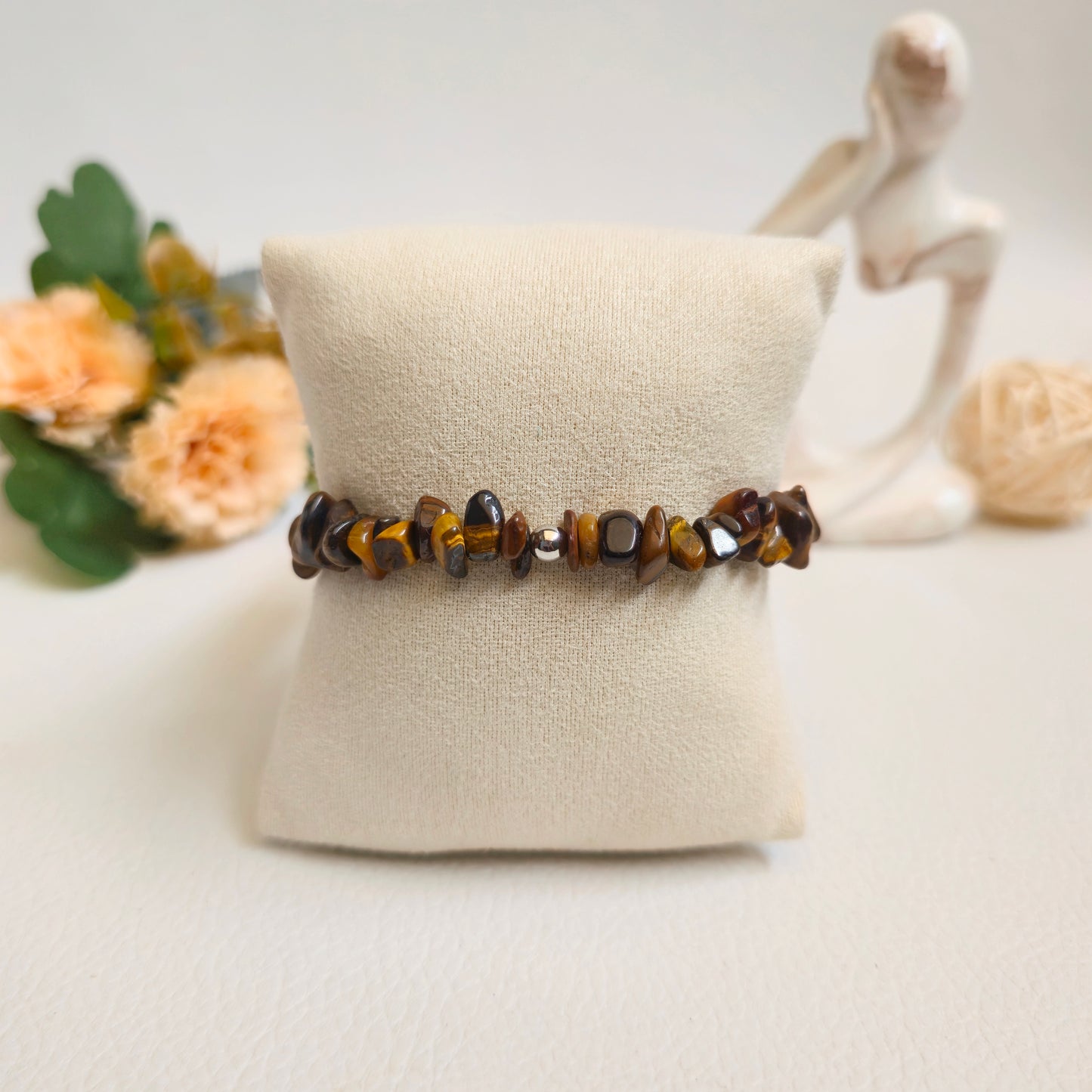 BRAZALETE DE CHIPS DE OJO DE TIGRE