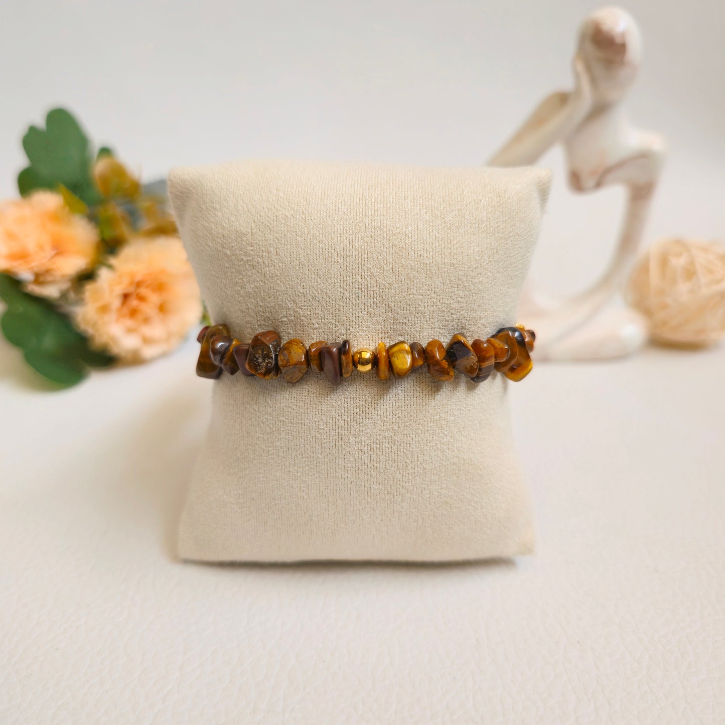 BRAZALETE DE CHIPS DE OJO DE TIGRE